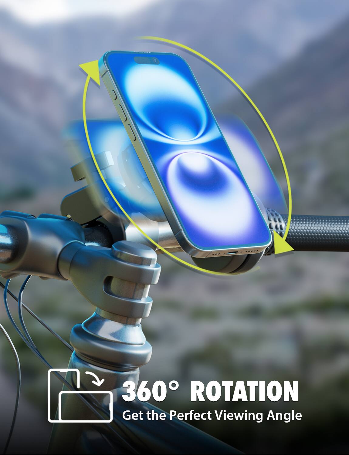 360° ROTATION  
Get the Perfect Viewing Angle