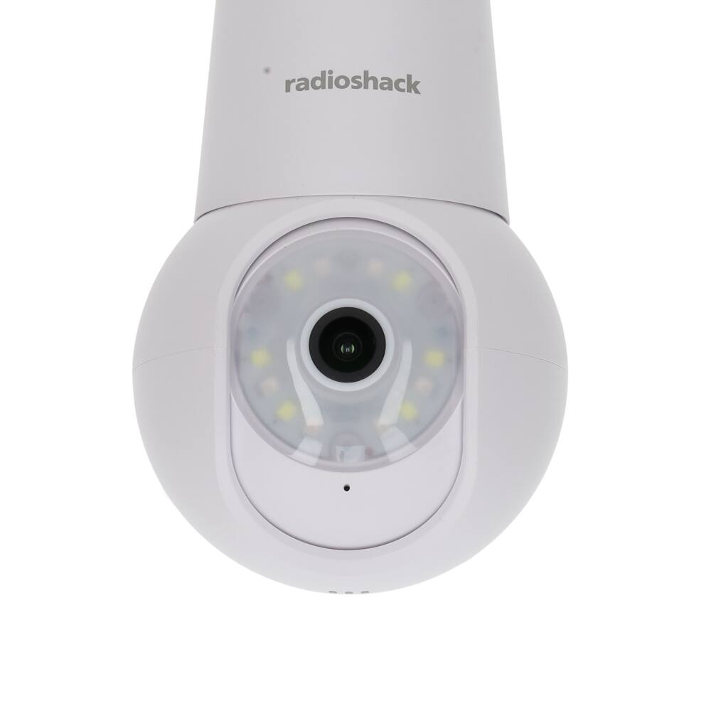 Angle. RadioShack - Bulb Camera - 3MP HD, 360° Rotation, Starlight Color Night Vision, Motion Tracking, Two-Way Audio.