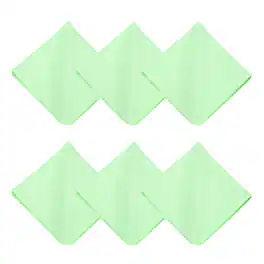 Unique Bargains - 6pcs Microfiber Cleaning Cloth 12x12 inch for Glasses Screens Phones Lenses - Green