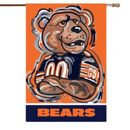 Evergreen Enterprises - Chicago Bears Justin Patten House Flag - Multicolor