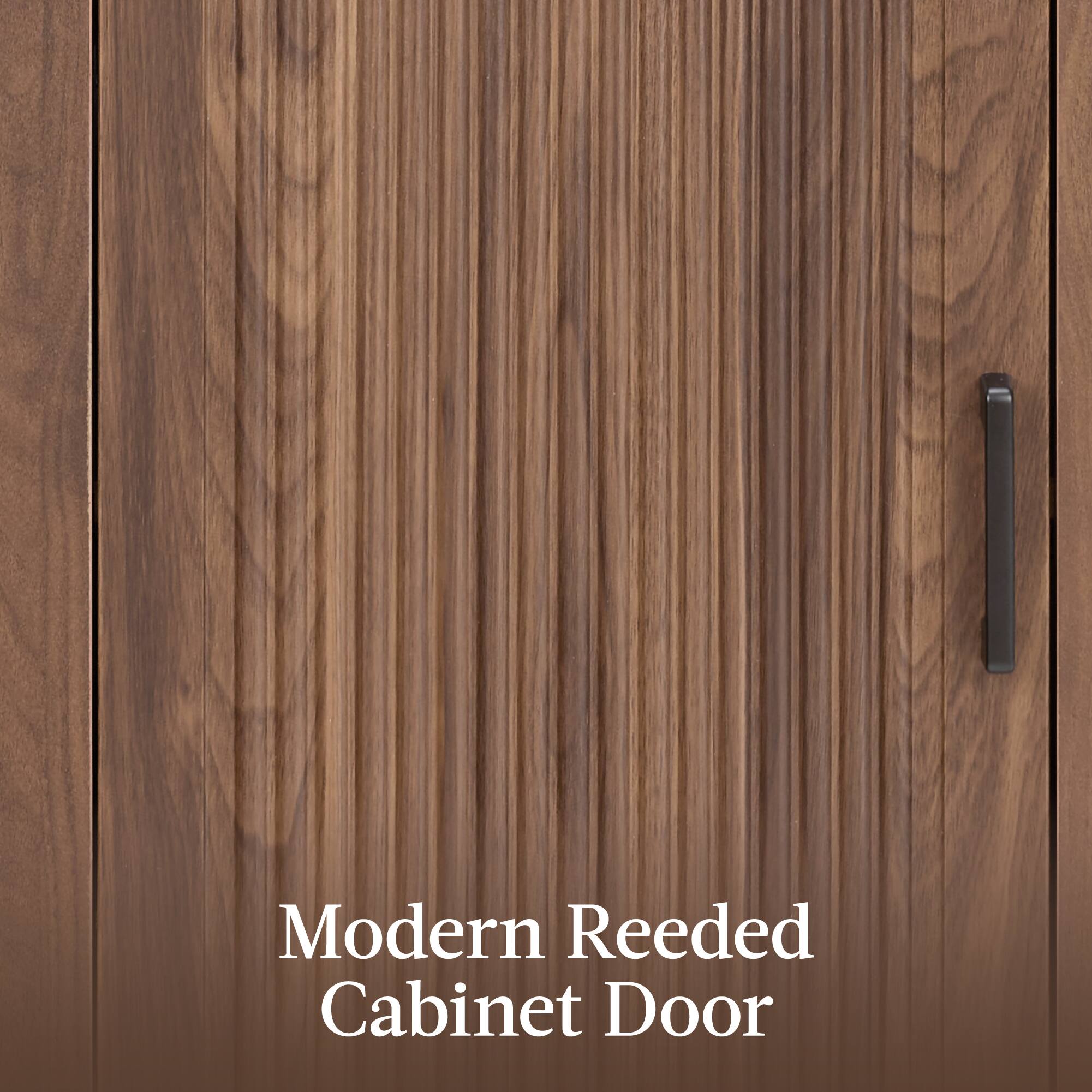 Modern Reeded Cabinet Door