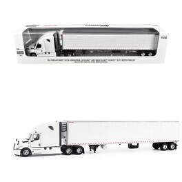 2025 Freightliner Cascadia Gen-5 Tractor w/Sleeper & Refrigerated Trailer Winter White 1/64 Model by Diecast Masters
