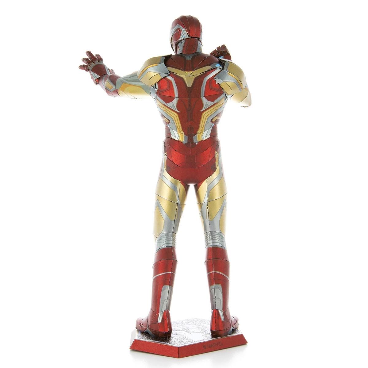 Alt View 2. Metal Earth - Metal Earth Premium Series Iron Man Mark LXXXV 3D Metal Model Kit Fascinations - Silver.