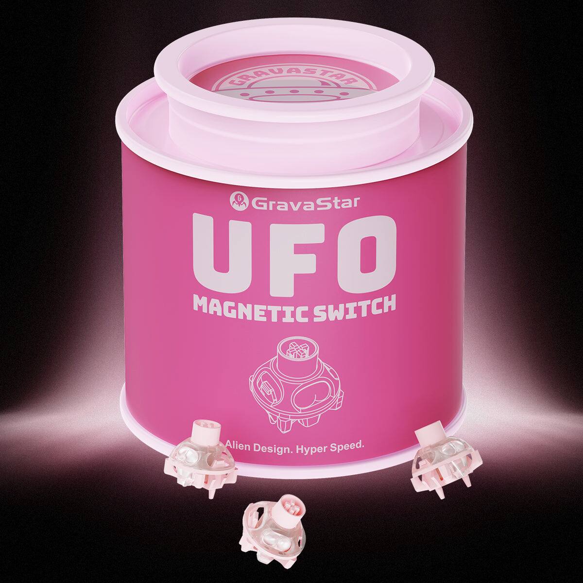 ERRUASTAN GravaStar UFO MAGNETIC SWITCH Alien Design. Hyper Speed.