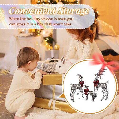 Convenient Storage  
When the holiday season is over, you can store it in a box that won't take up too much space.