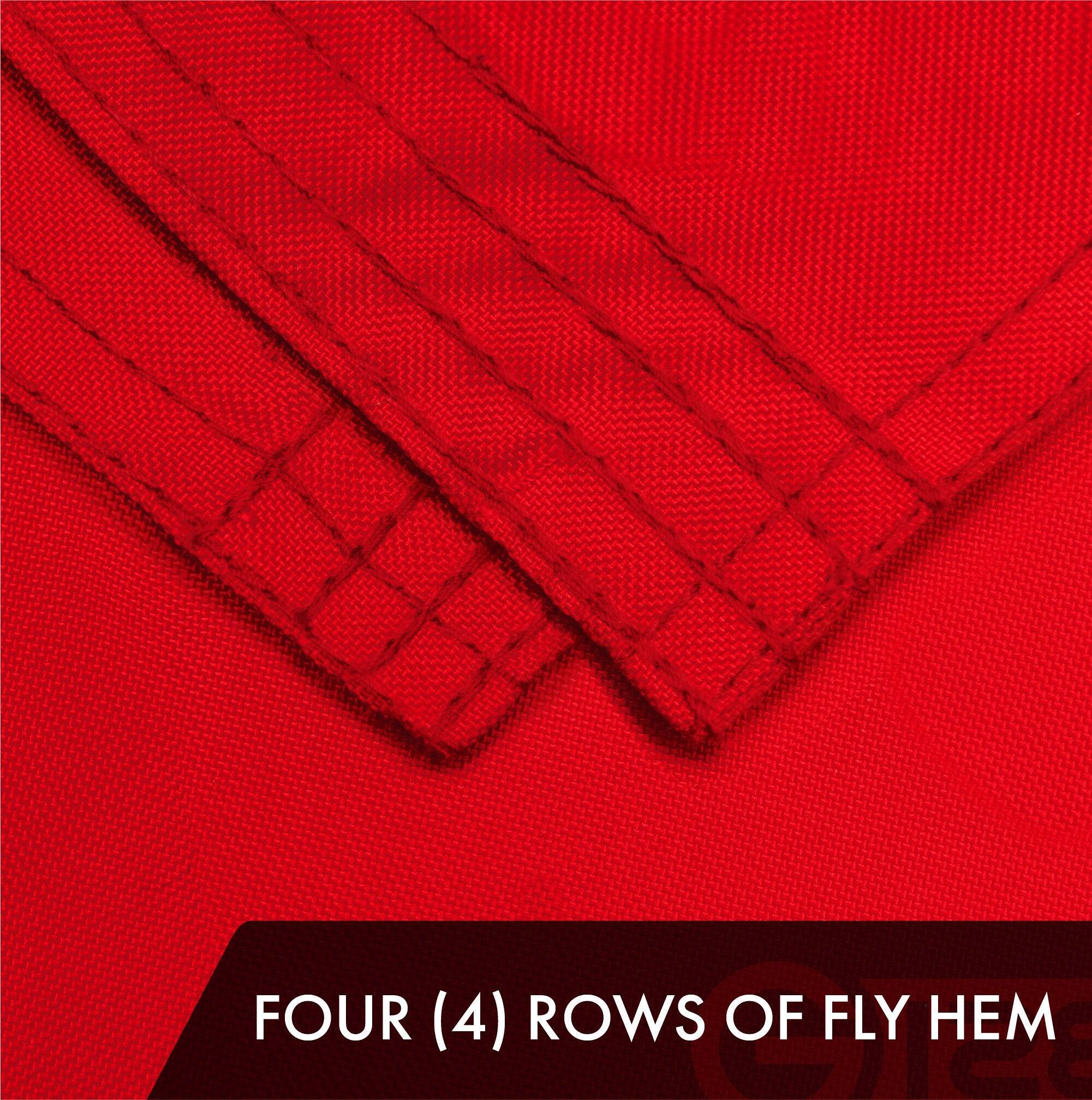 FOUR (4) ROWS OF FLY HEM