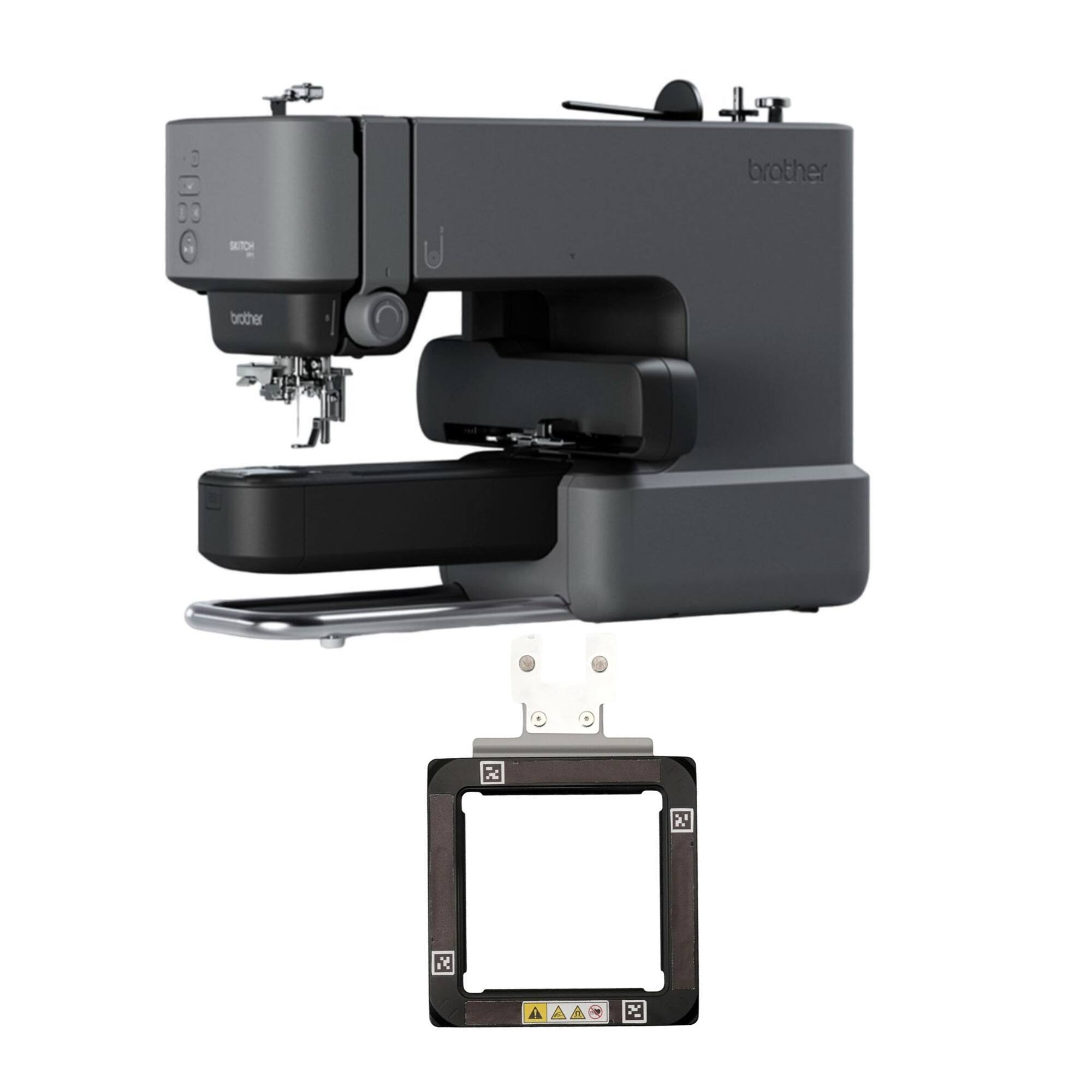 Brother - PP1 Skitch Single Needle Embroidery Machine with Embroidery Frame Bundle