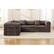 Alt View 8. KERDOM - Upholstered L Shaped Modular Sofa Bed with Chaise, Corduroy Folding Floor Convertible Sofa Couch Bed for Living Room - Coffee.