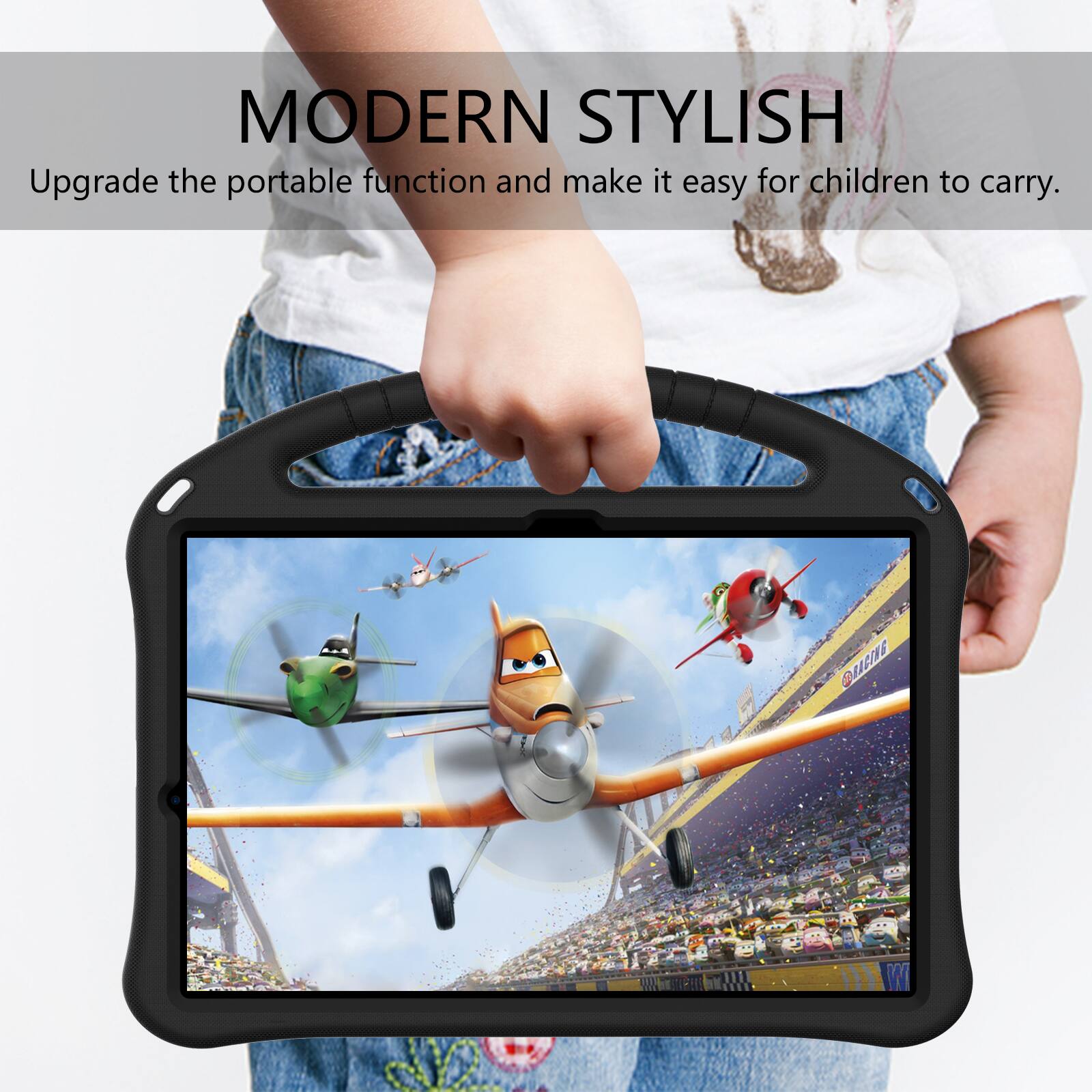 MODERN STYLISH  
Upgrade the portable function and make it easy for children to carry.