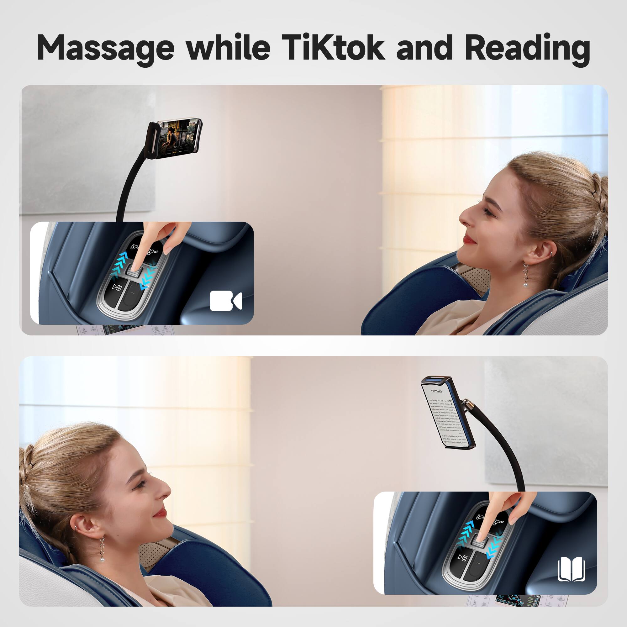 Massage while TikTok and Reading