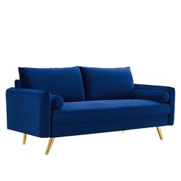 Revive Performance Velvet Sofa by Modway - Blue