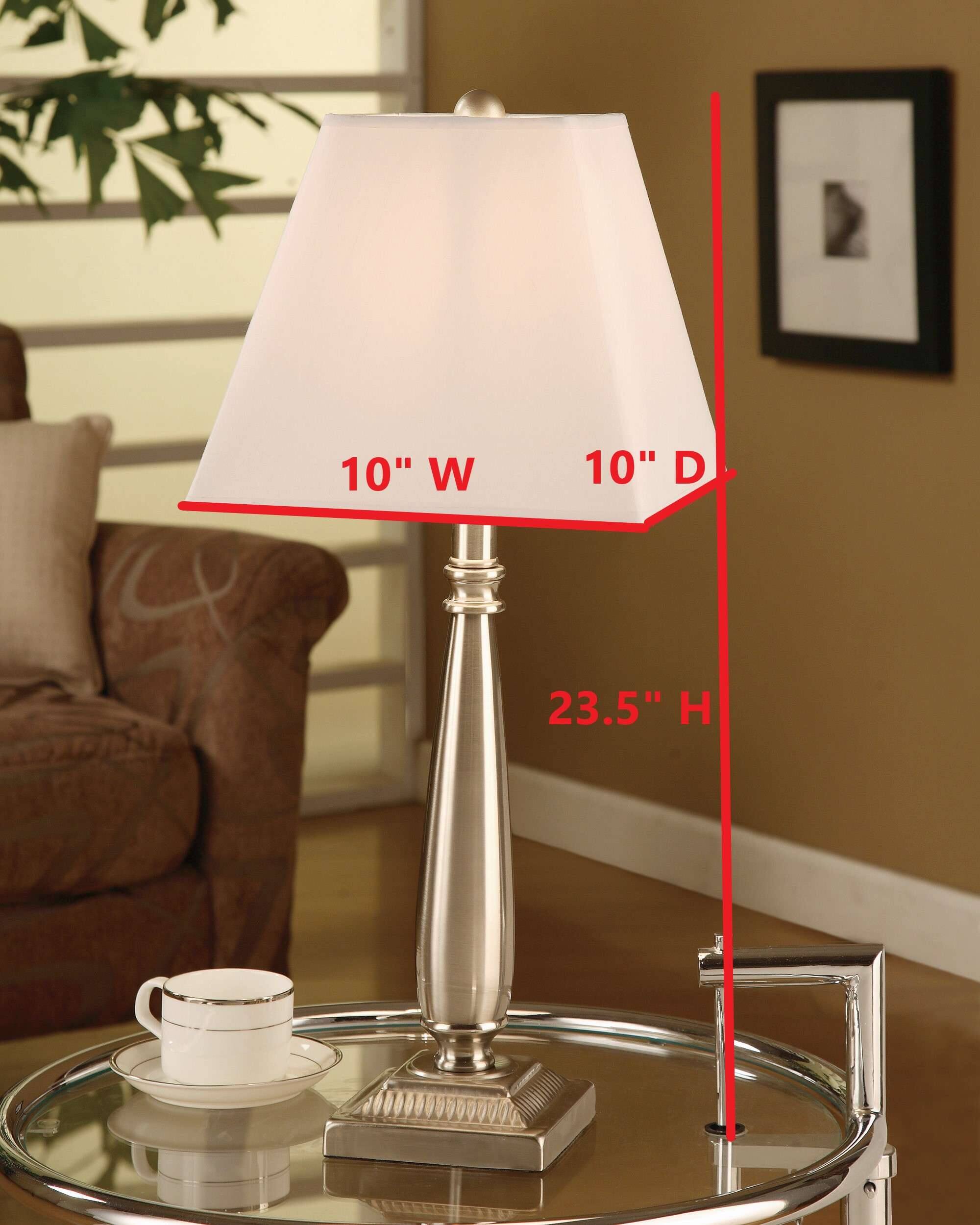 10" W x 10" D x 23.5" H