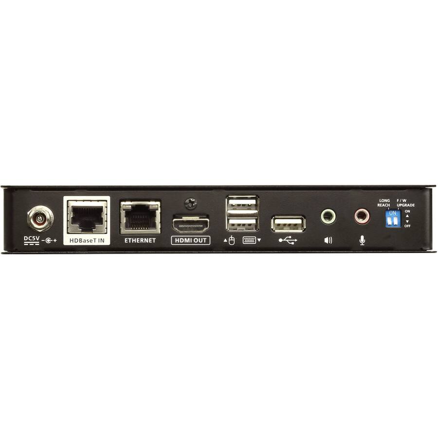 DC5V - C+  
HDBaseT IN  
ETHERNET  
HDMI OUT  
LONG F/W REACH UPGRADE ON ON A OFF ONAYO