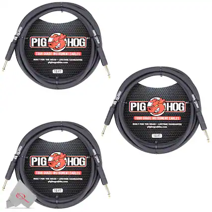 PIG HOG TOUR GRADE INSTRUMENT CABLES
BUILT FOR THE ROAD - LIFETIME GUARANTEE
pighogcables.com
10 FT
PIG HOG TOUR GRADE INSTRUMENT CABLES
BUILT FOR THE ROAD - LIFETIME GUARANTEE
pighogcables.com
10 FT
PIG HOG TOUR GRADE INSTRUMENT CABLES
BUILT FOR THE ROAD - LIFETIME GUARANTEE
pighogcables.com
10 FT
Electronics