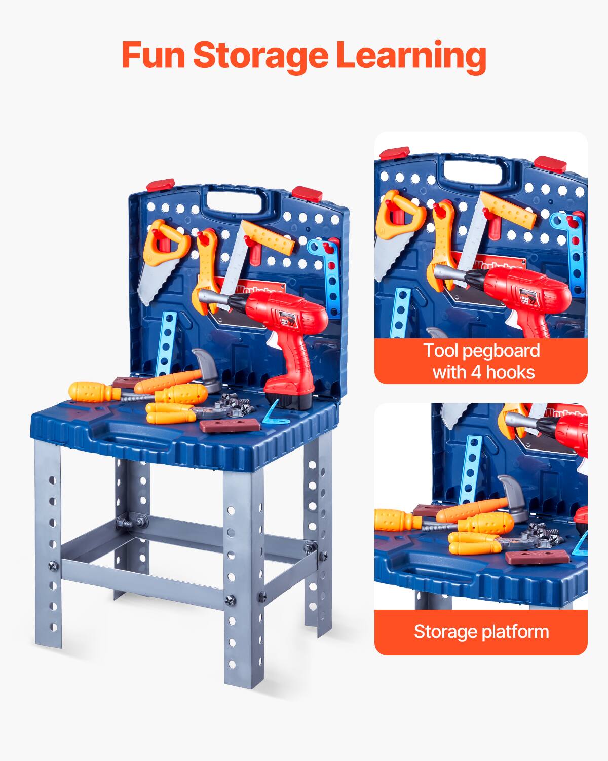 Fun Storage Learning

Tool pegboard with 4 hooks

Storage platform