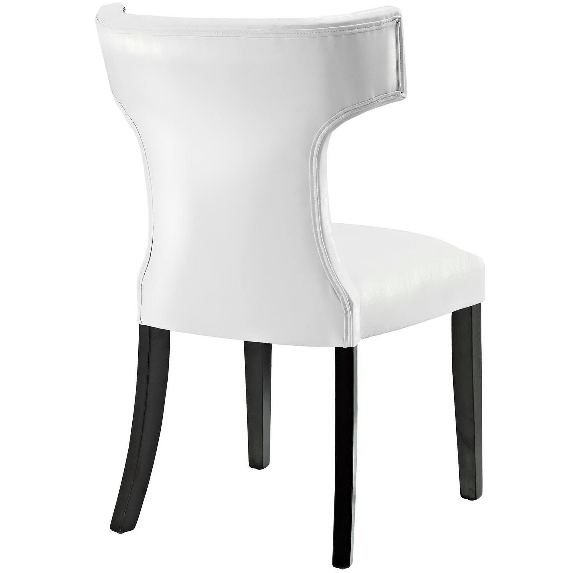 Back. Modway - Curve Dining Chair by Modway - White.