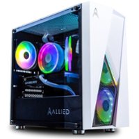 Allied Gaming - Stinger Gaming Desktop - AMD Ryzen 3 4100 - 16GB Memory - NVIDIA GeForce GTX 1050 Ti - 1TB NVMe SSD - White - Front_Zoom