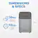 Alt View 18. NewAir - 30 Lb. Countertop Nugget Ice Maker - Slim Design, Self-Cleaning Function, Automatic Water Line and Refillable Water Tank - Stainless Steel.