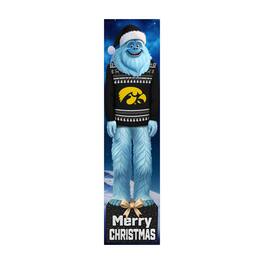 Fan Creations - Iowa Hawkeyes 48" Yeti Christmas Leaner - Multicolor