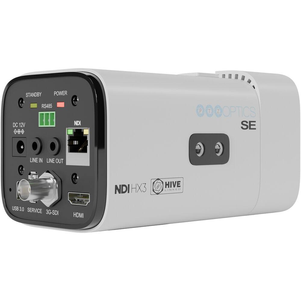 STANDBY POWER RS485 DC 12V NDI PTZOPTICS SE LINE IN LINE OUT NDIHX3 LINKED USB 3.0 SERVICE 3G-SDI HDMI