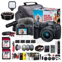 Canon - EOS R8 Camera Content Creator Kit with RF 24-50mm f/4.5-6.3 IS STM Lens - Bundle