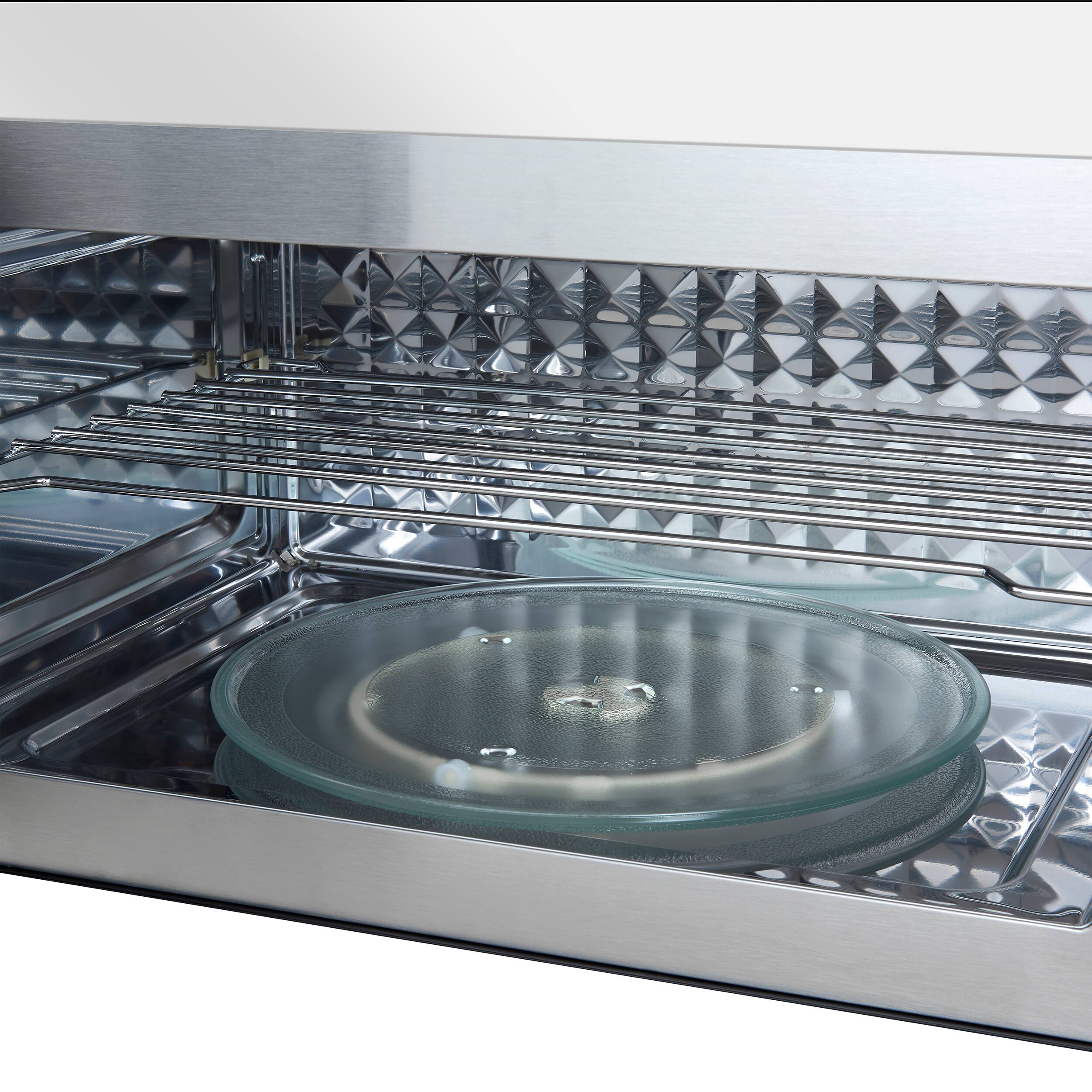 Alt View 12. Forno Appliances - Fornace 1.5 Cu. Ft. Convection Over-the-Range Microwave - White.