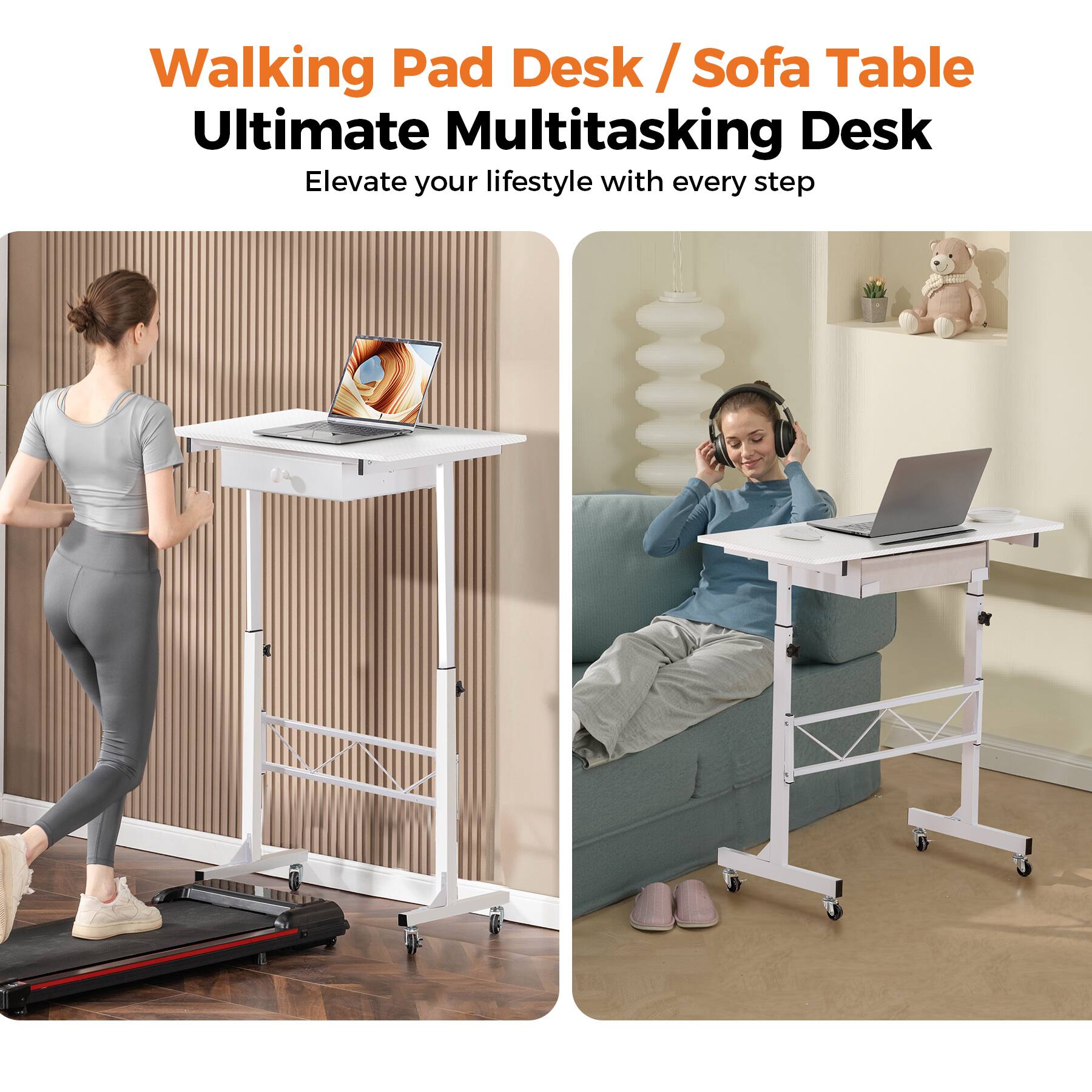 Walking Pad Desk / Sofa Table Ultimate Multitasking Desk Elevate your lifestyle with every step