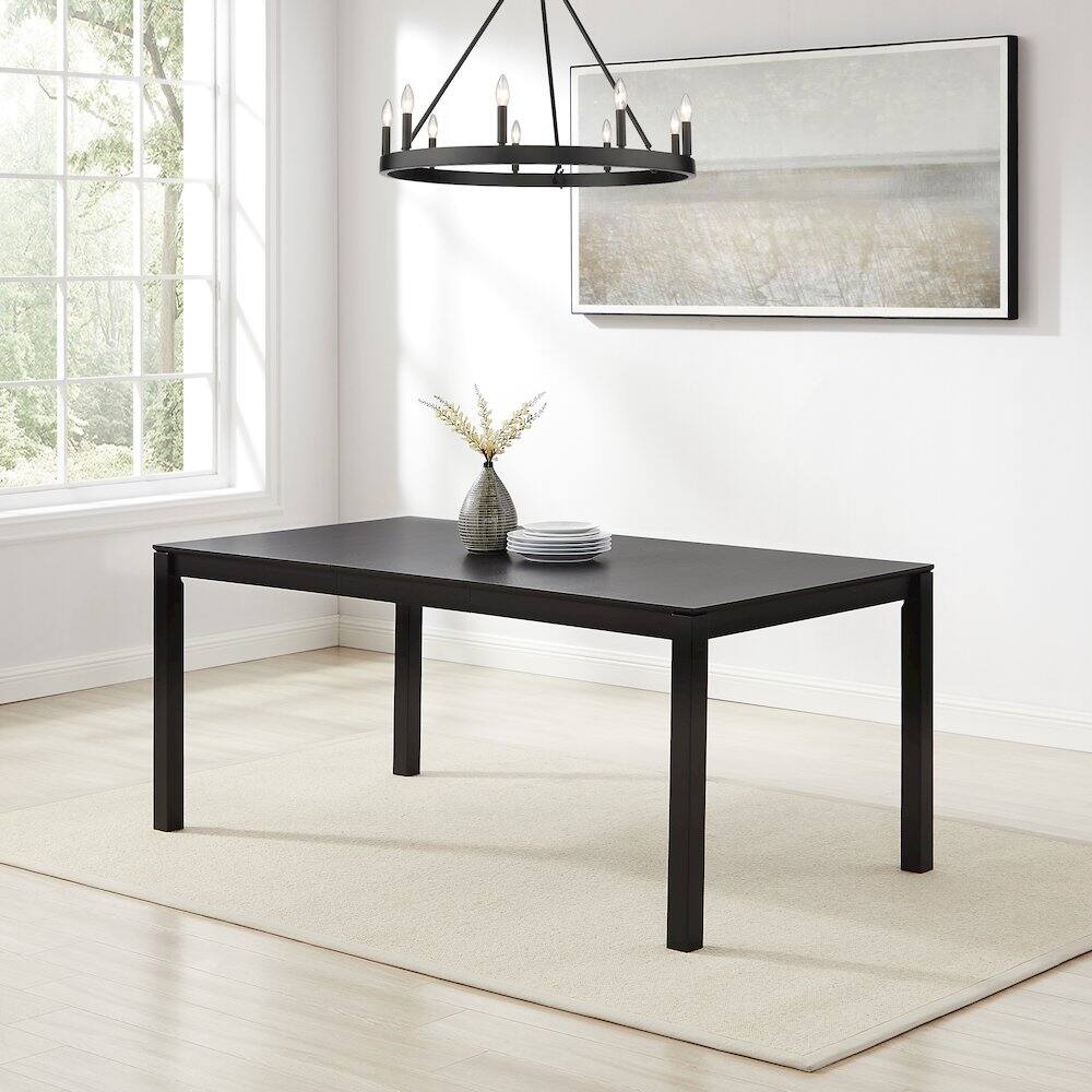 Alt View 3. Crosley Furniture - Greer Dining Table - Black.