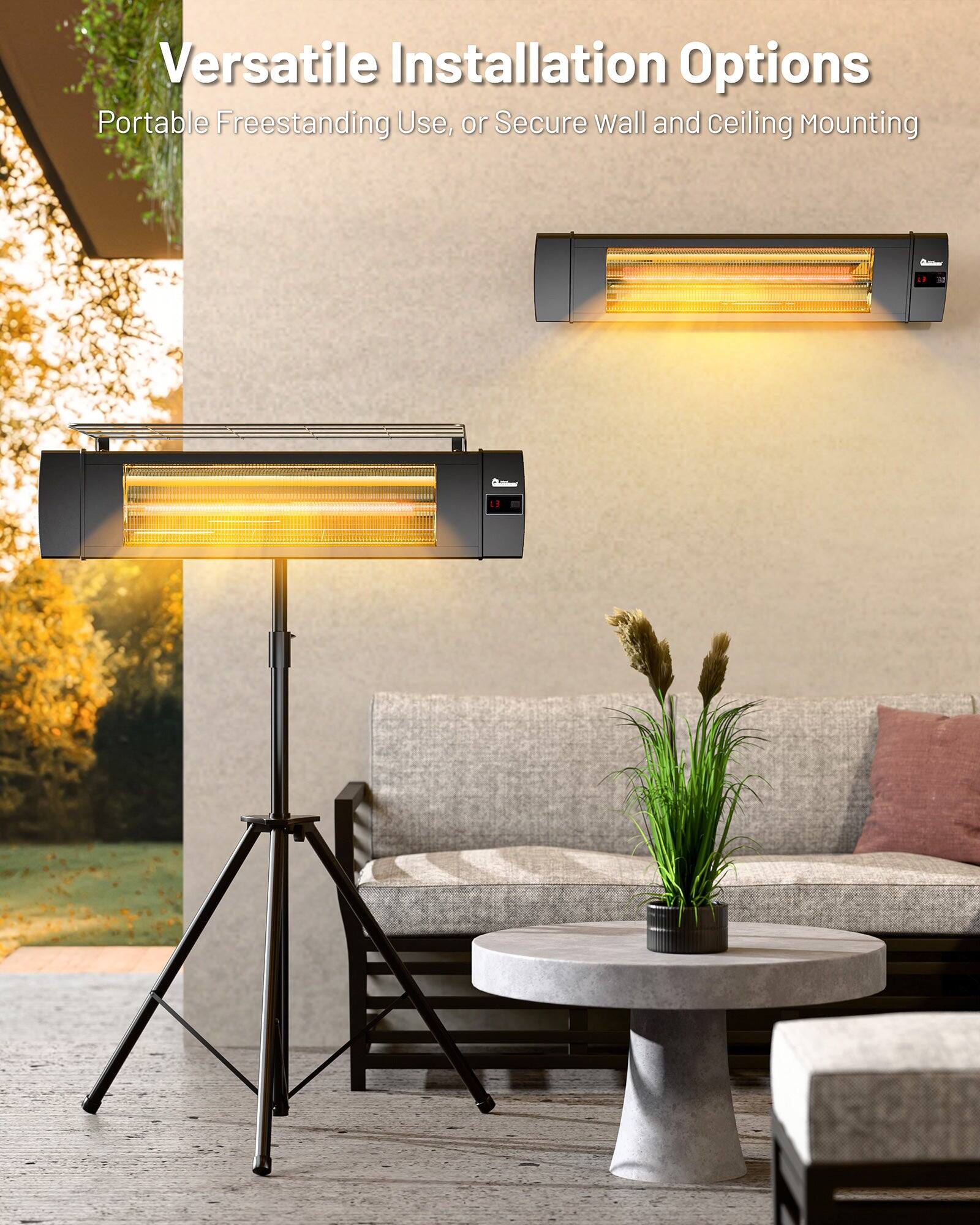Versatile Installation Options  
Portable Freestanding Use, or Secure Wall and Ceiling Mounting