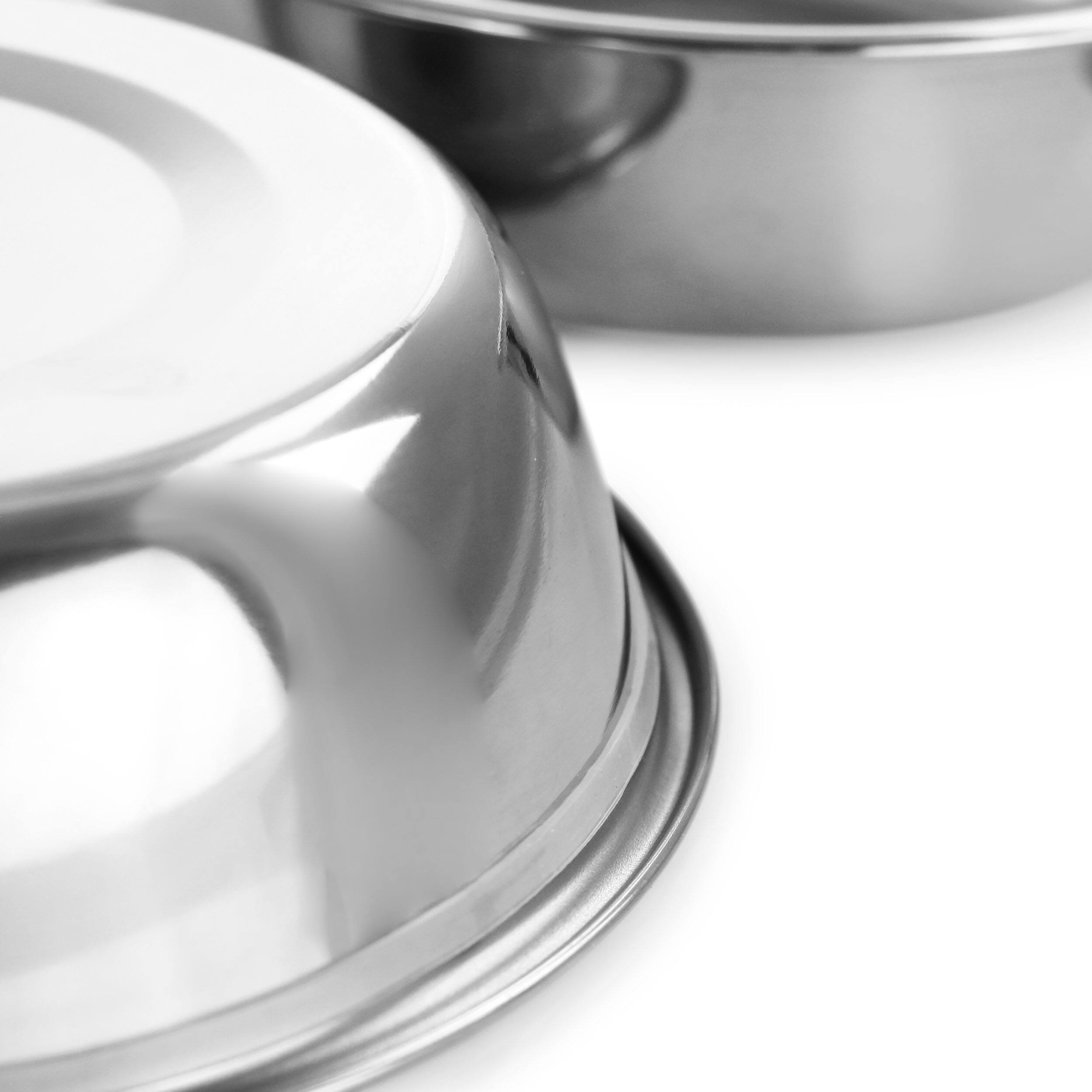 Alt View 5. Gibson - Gibson Home Bow Wow Meow 3 Piece Elevated Pet Bowl Dinner Set in Grey - Gray.