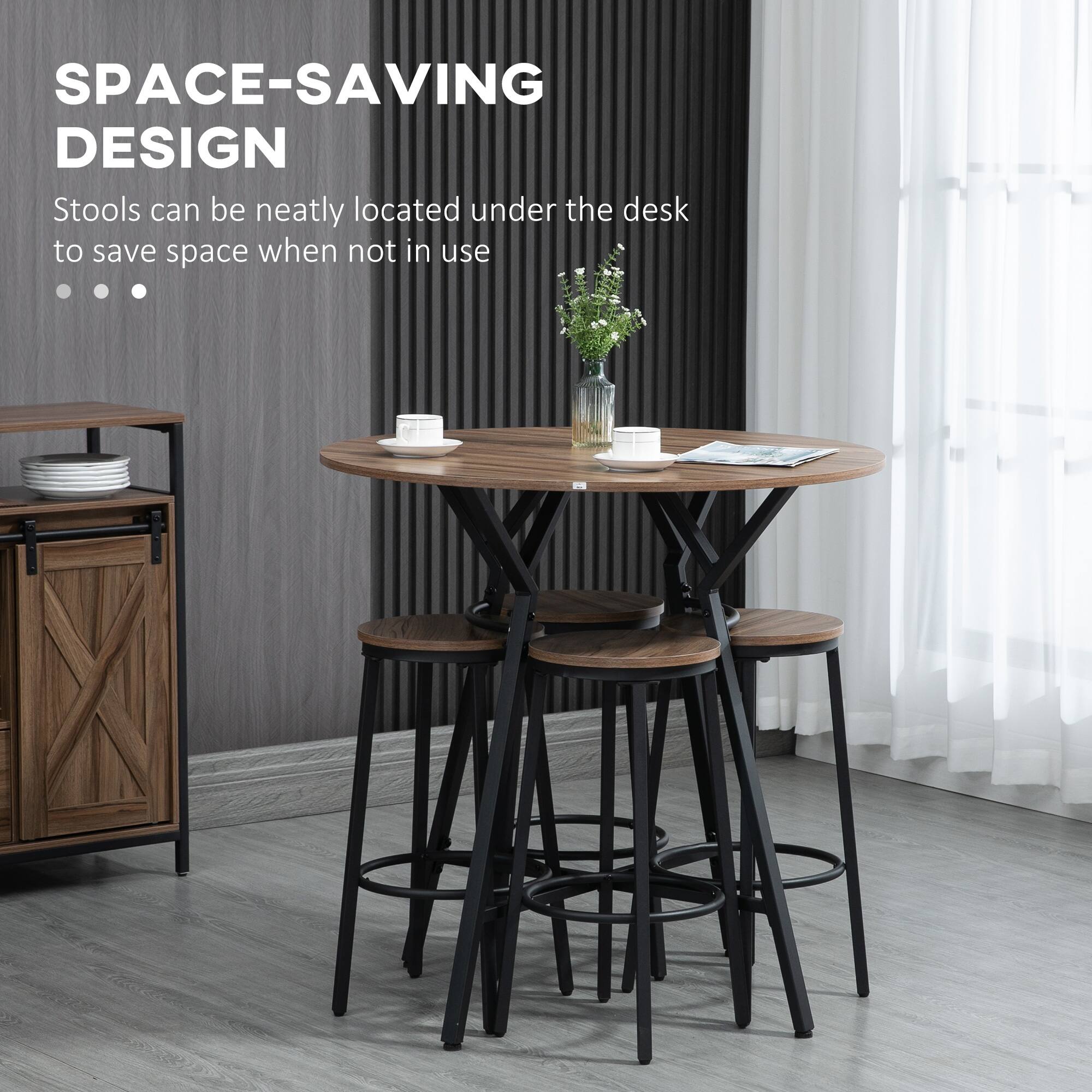 SPACE-SAVING DESIGN
Stools can be neatly located under the desk to save space when not in use