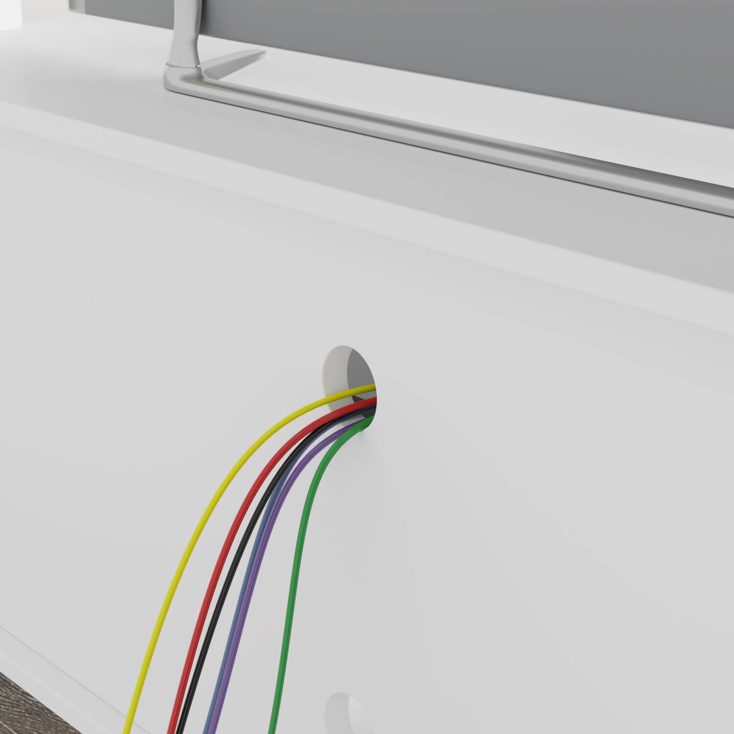 Alt View 7. FUFU & GAGA - FUFU&GAGA Modern Media Console - 80" TV Compatibility, Storage Cabinets & Sleek Design White - White.