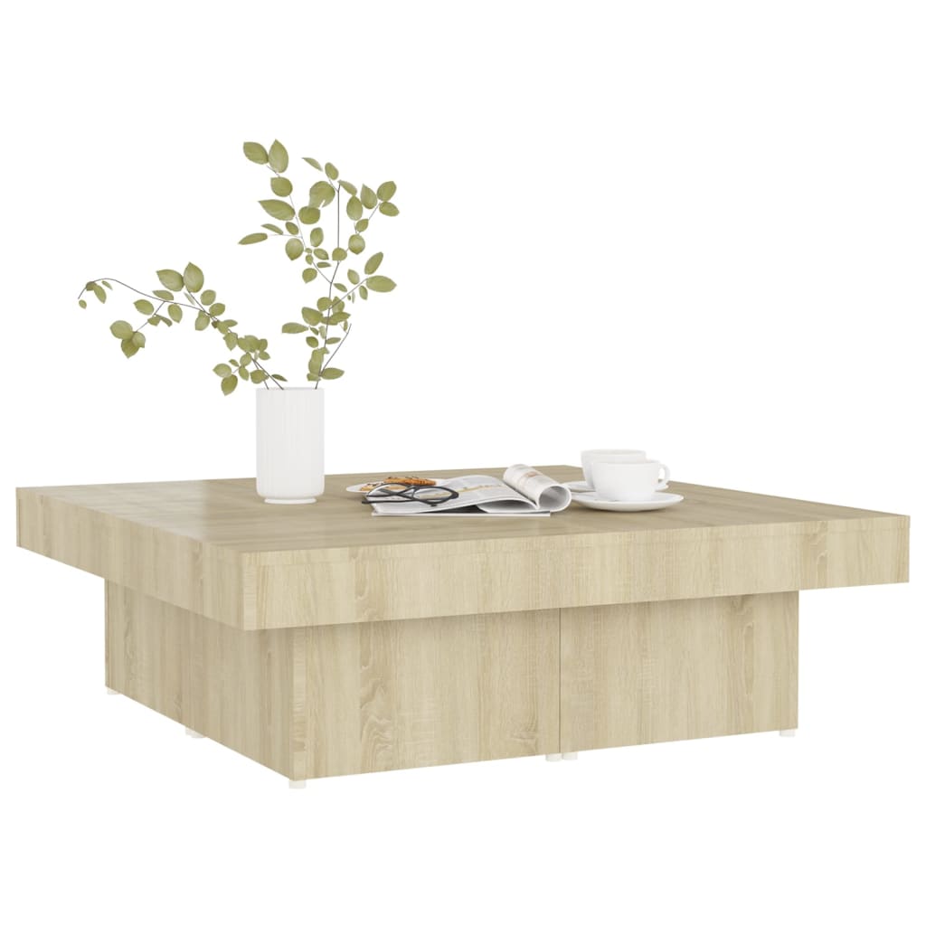 Alt View 2. Boyel Living - Modern Sonoma Oak Coffee Table with Stylish and Durable Engineered Wood - Brown.