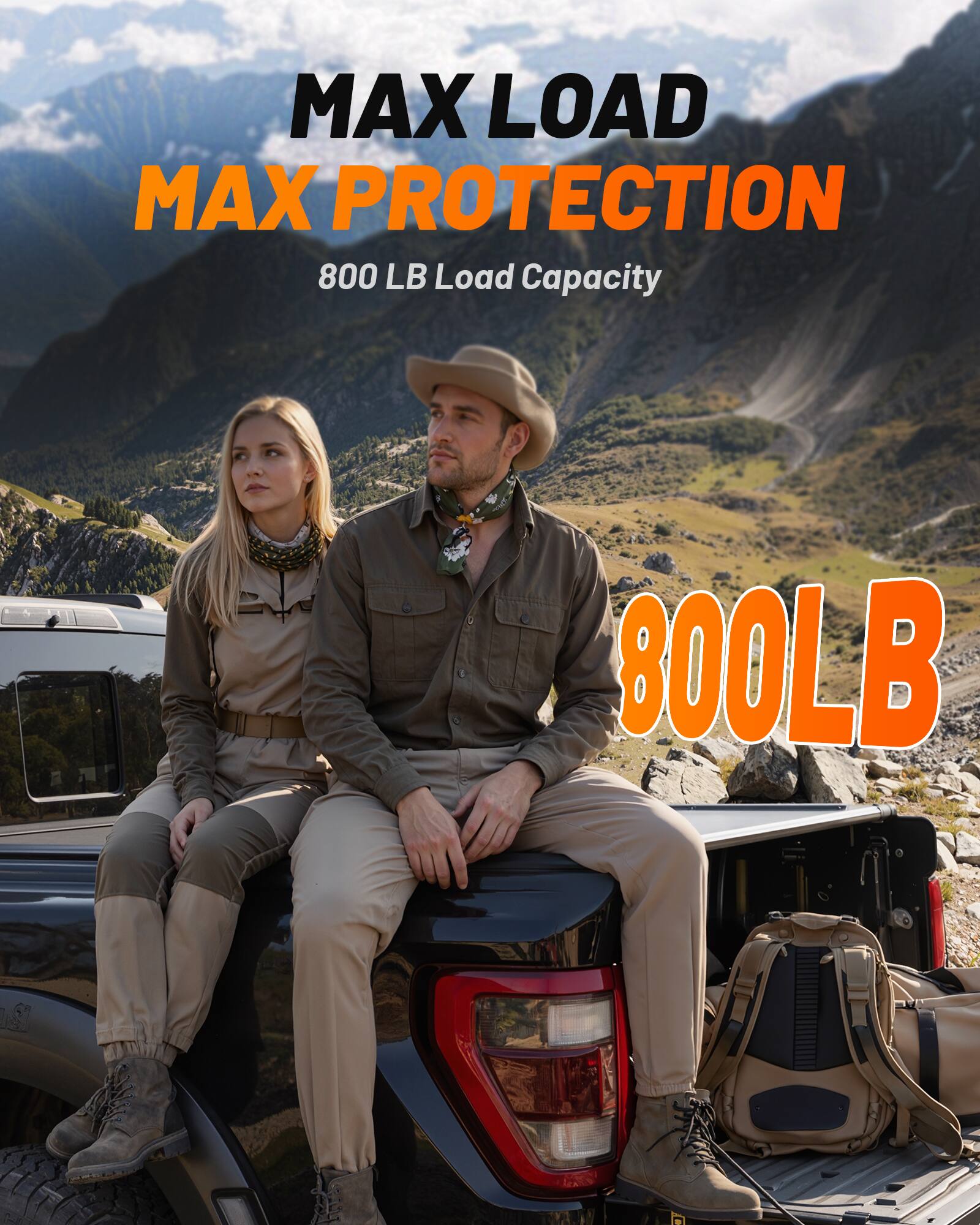 MAX LOAD  
MAX PROTECTION  
800 LB Load Capacity