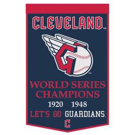 WinCraft - Cleveland Guardians 24" x 38" Championship Banner - Multicolor