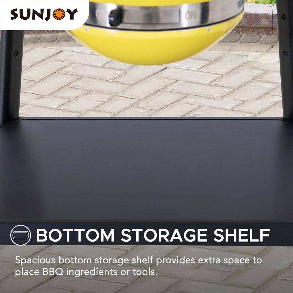 SUNJOY

BOTTOM STORAGE SHELF

Spacious bottom storage shelf provides extra space to place BBQ ingredients or tools.