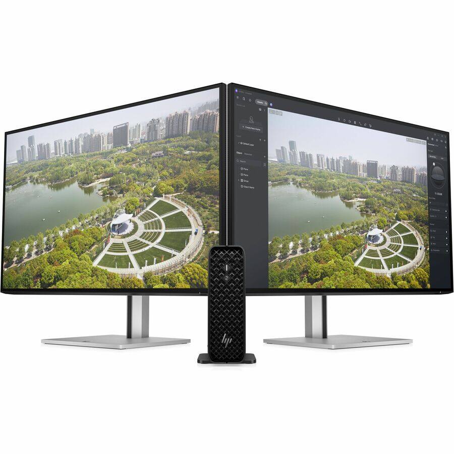 Alt View 3. HP - HP Z2 Mini G1i Workstation - Intel Core Ultra 9 285 - 32 GB - 1 TB SSD - Mini PC - Black - Intel W880 Chip - Windows 11 - Black.