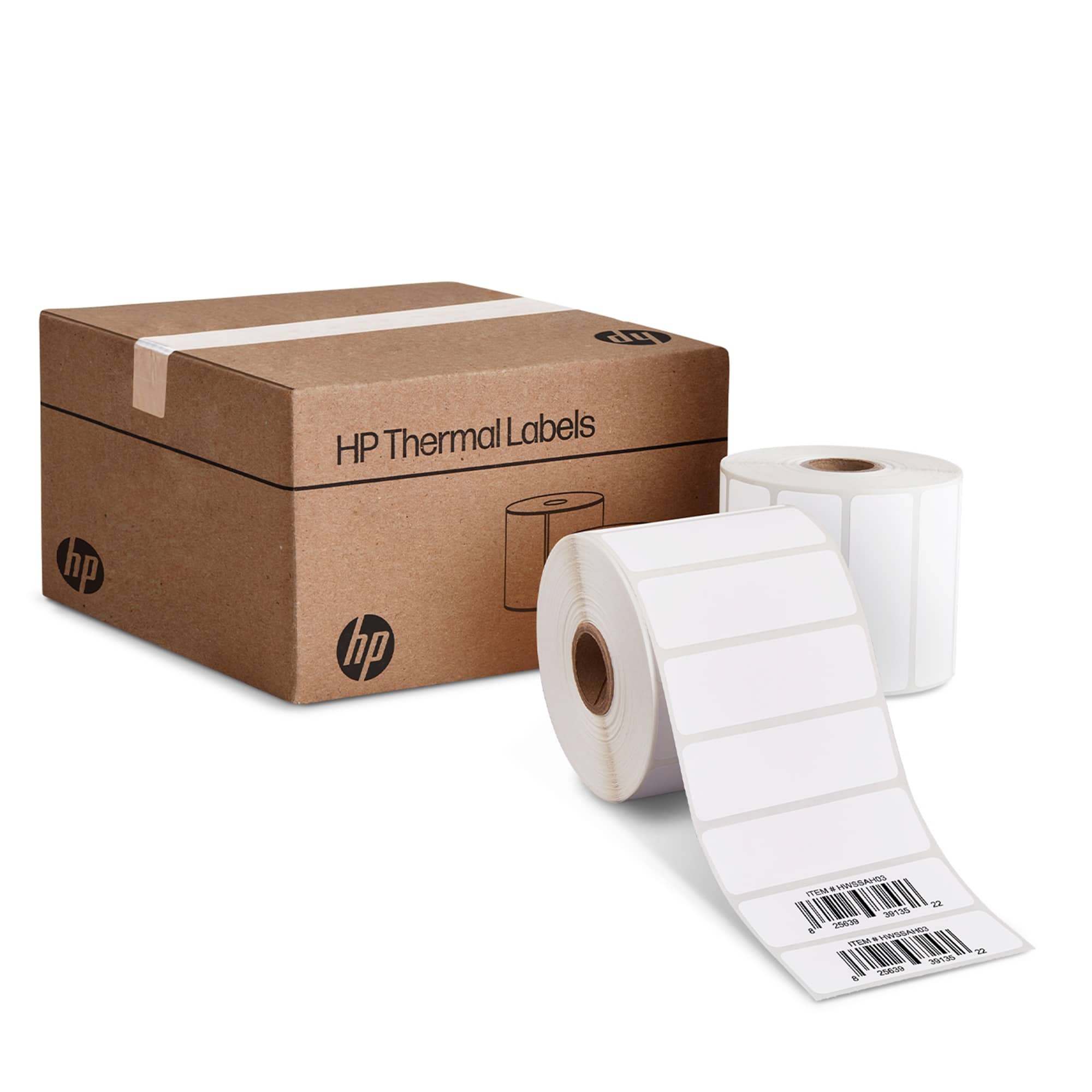 HP - 3 x 1” Direct Thermal Shipping Labels, Multipurpose Thermal Labels, 2 Rolls (2750 Labels)