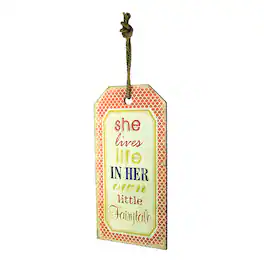 VIP Home and Garden - Her Own Little Fairytale Decorative Wood Wall Hanging - Red