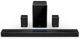 TCL - Q85H Q Class 7.1.4 Channel Sound Bar with Dolby Atmos, Wireless Subwoofer, and Wireless Surround Speakers - Black