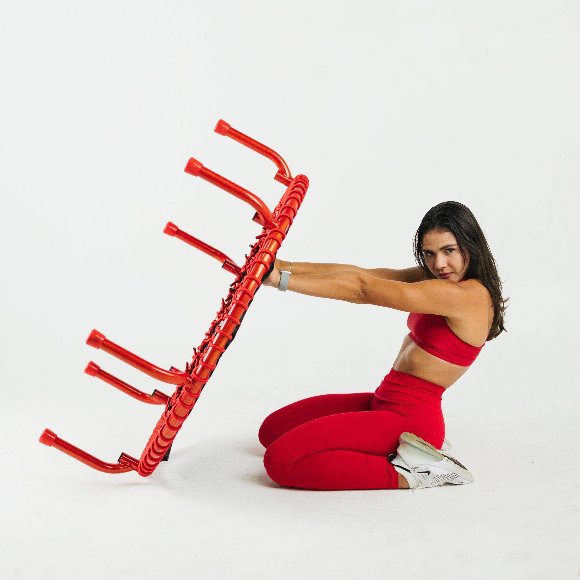 Alt View 7. JumpSport - JumpSport 350 PRO Fitness Trampoline, Cardio Workout Equipment, 39 Inch, Ignite - Red.