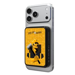 Keyscaper - Pittsburgh Steelers 5000mAh Wireless Magnetic Power Bank - Black
