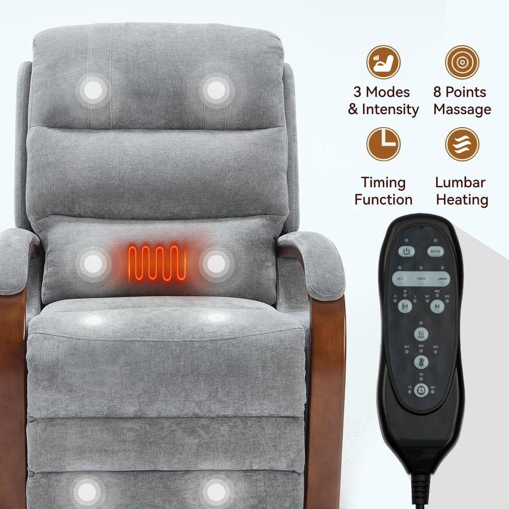 3 Modes & Intensity  
8 Points Massage  
Timing Function  
Lumbar Heating