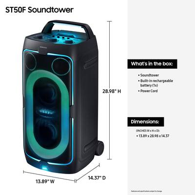 Samsung MX ST50F/ZA Sound Tower 240W Portable Party Speaker with Samsung MX ST50F/ZA Sound Tower 240W Portable Party Speaker with
