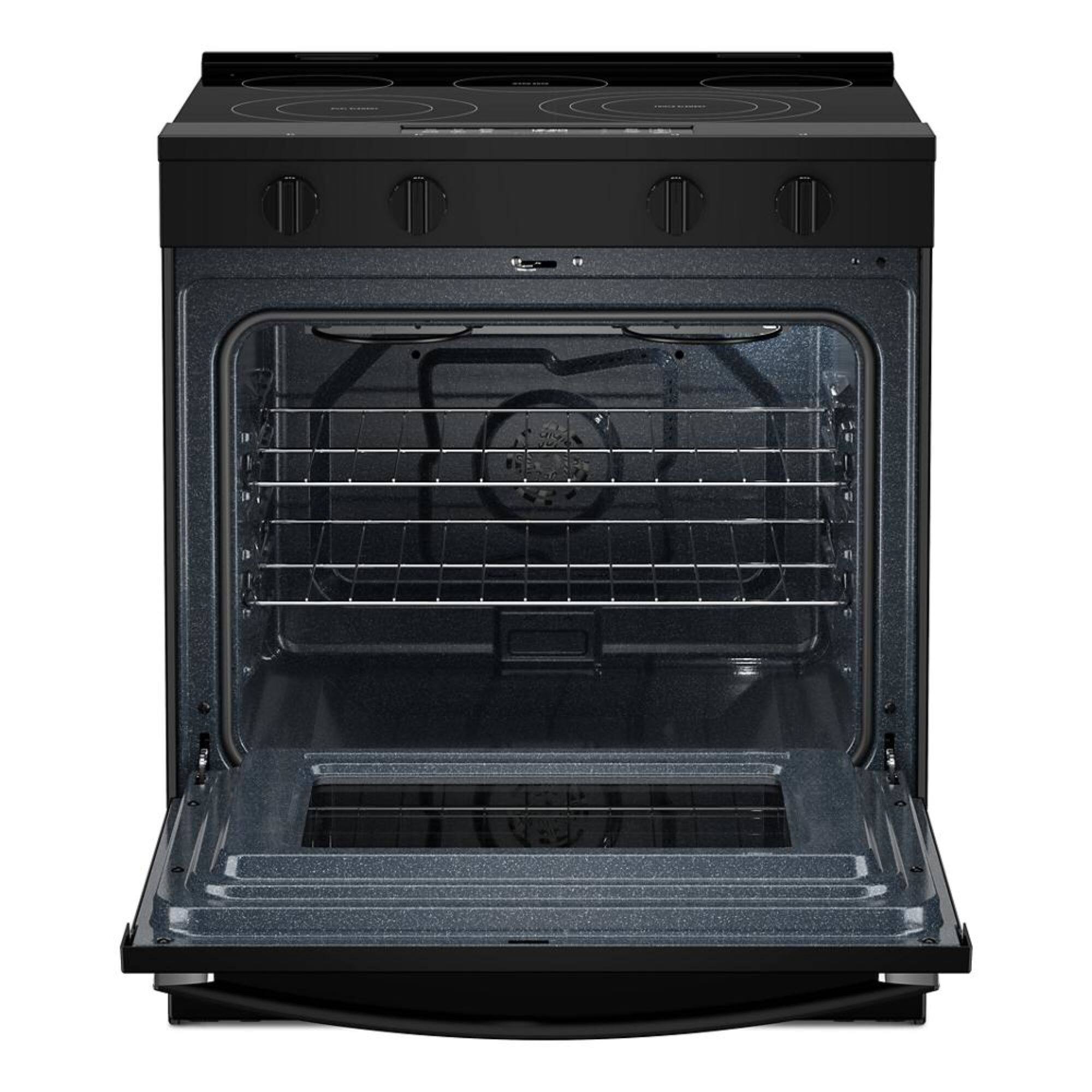 Alt View 1. Whirlpool - 5.0 Cu. Ft. Slide-In Electric Range with Air Cooking Technology - Black.