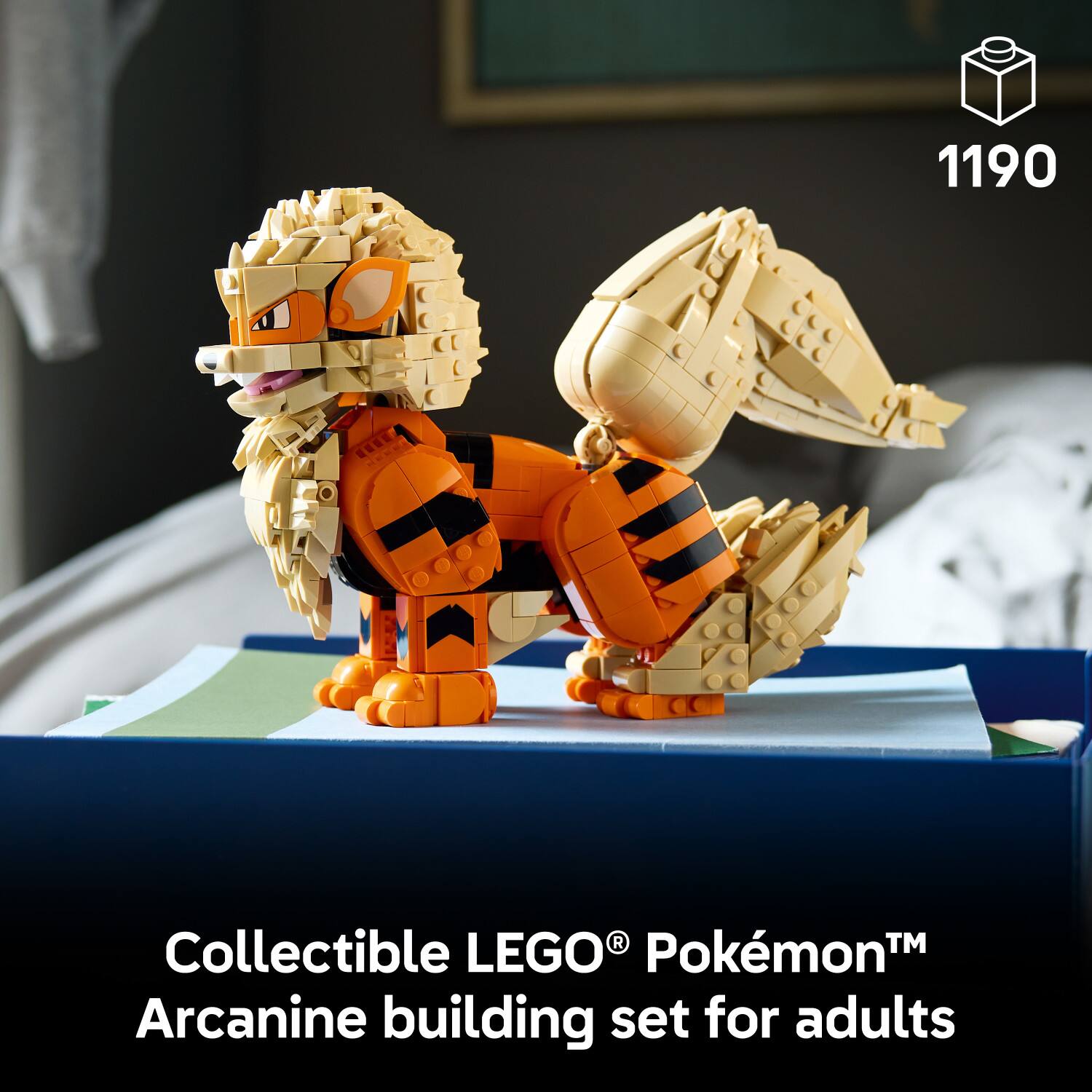 1190 R Collectible LEGO Pokémon™ Arcanine building set for adults