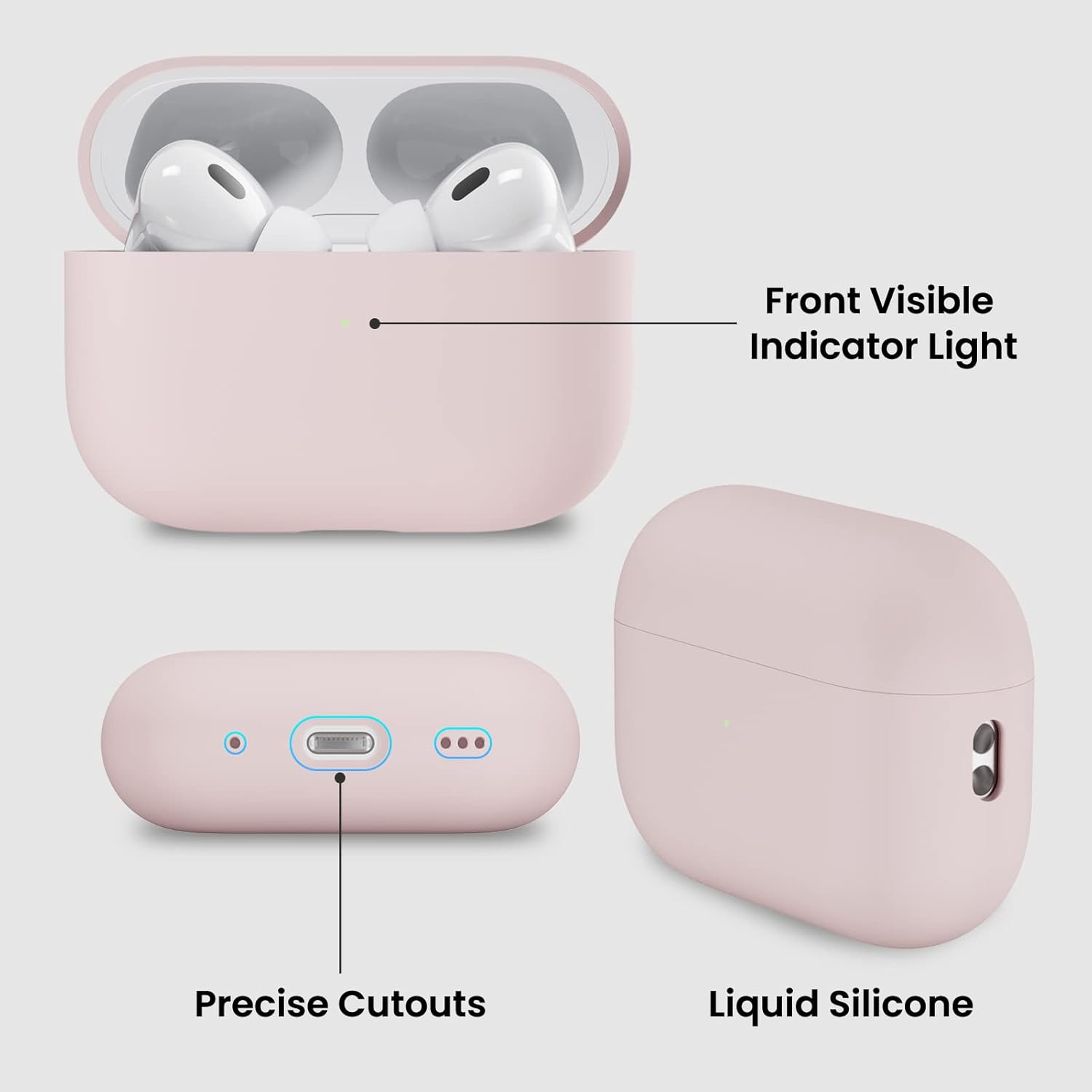 Front Visible Indicator Light, Precise Cutouts, Liquid Silicone