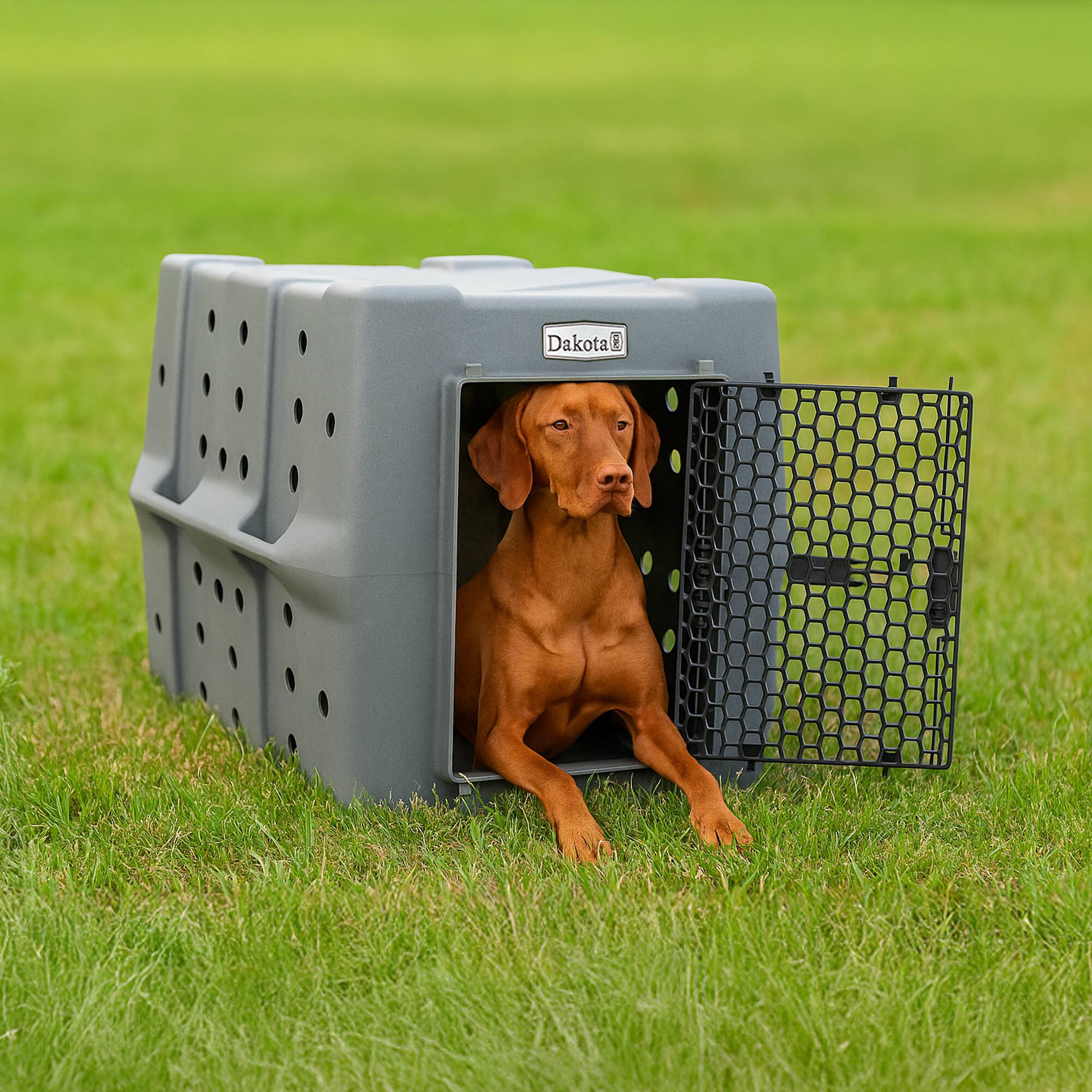 Alt View 10. Dakota 283 - Dakota 283 Canine Rough and Tough Economy Pet Kennel, Large, Dark Granite.