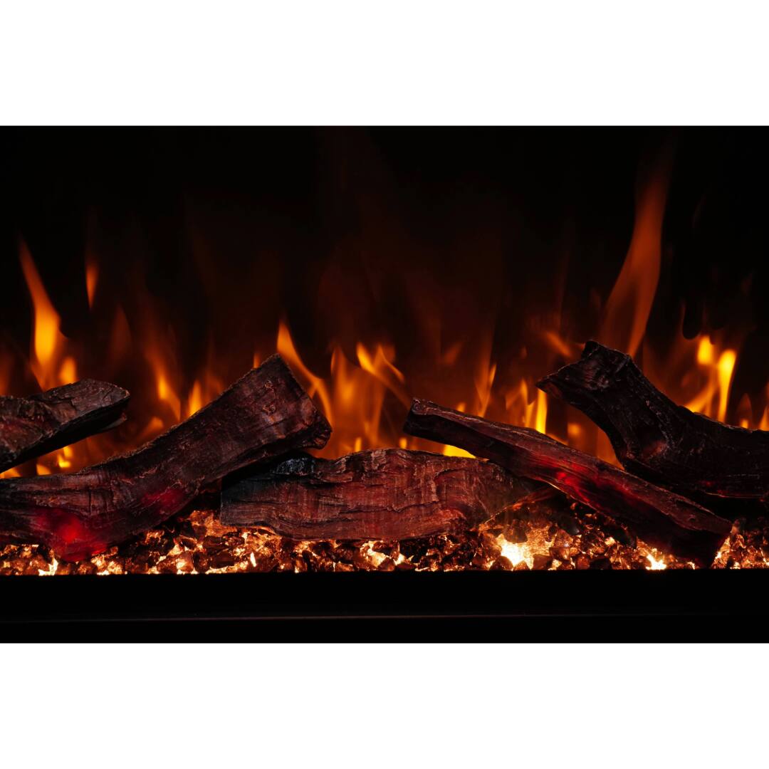 Alt View 6. Touchstone Home Products - 33 in. Wall Mounted Recessed Fireplug Pro Electric Fireplace Insert 1500W - Black.
