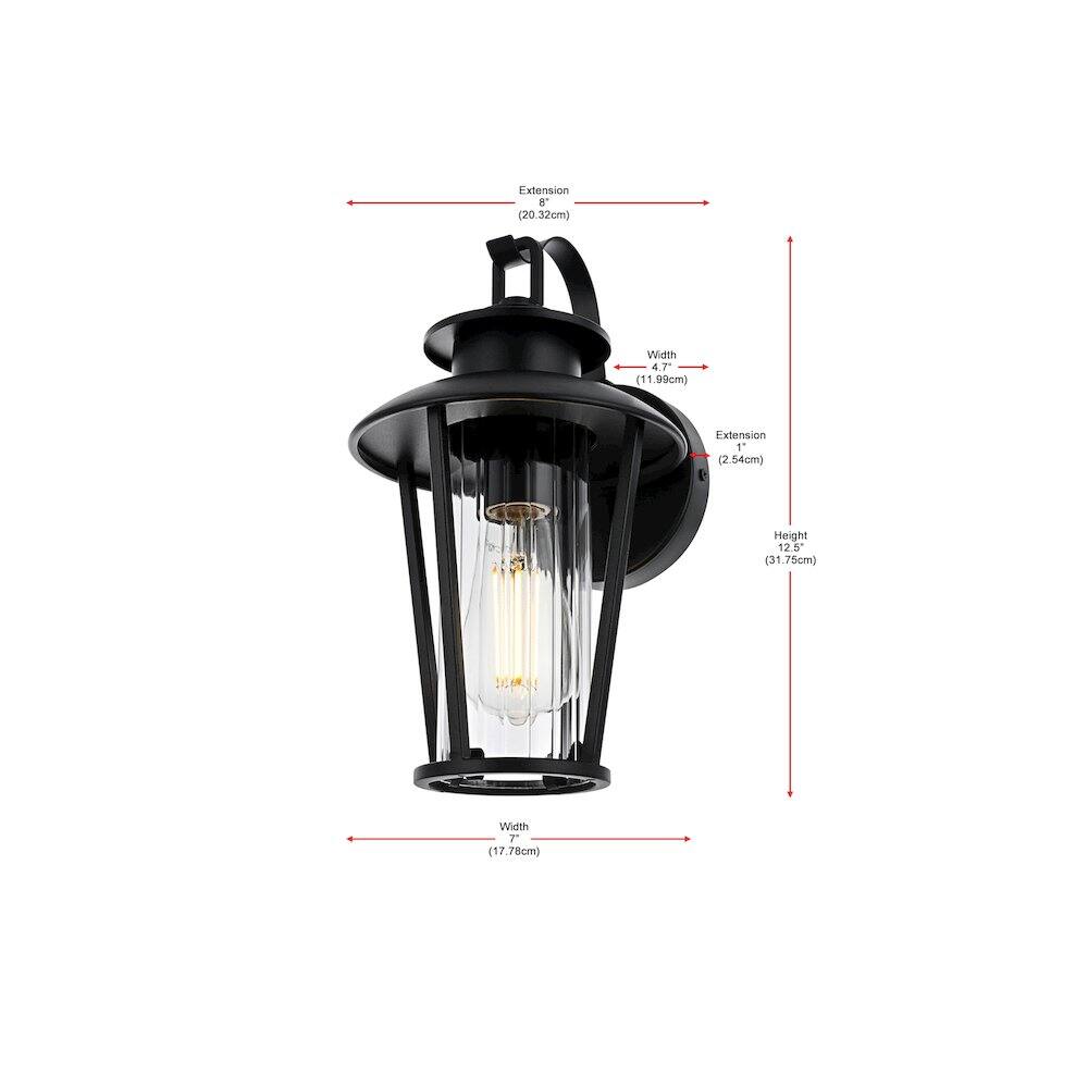 Elegant Lighting - Wensley 7 inch Outdoor Pendant - Black price history on PriceWatchPro
